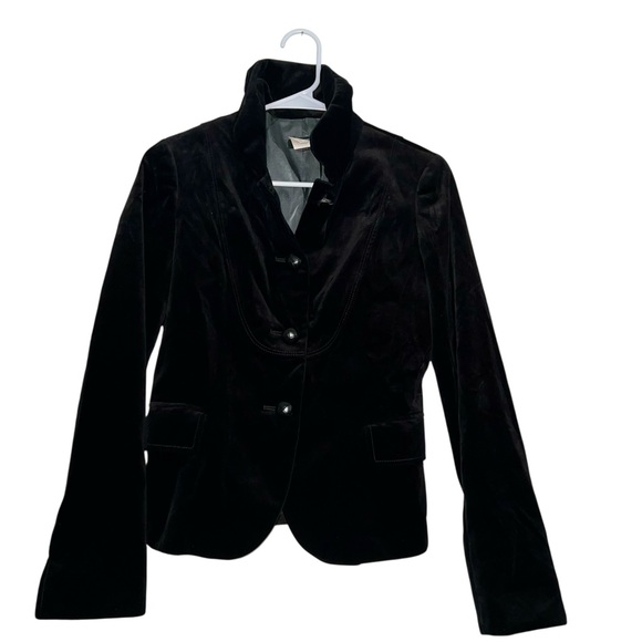 J Crew 100% Cotton Velvet Finish Jacket Size 2 - Picture 1 of 9